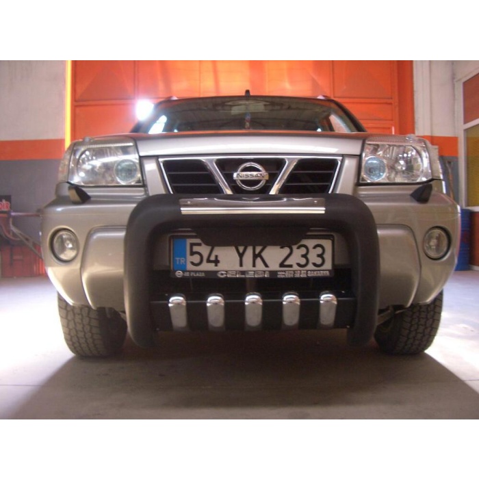 BullBar fata Nissan X-Trail 02-07 - ARP ATLAS, Negru - Chrome - imagine 2