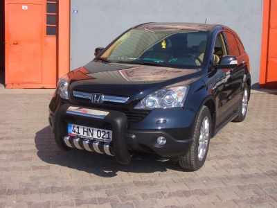 BullBar fata Honda CRV 08-12 - ARP ATLAS, Negru - Chrome - imagine 2
