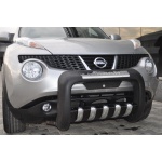 BullBar fata Nissan Juke 10-Prezent - ARP ATLAS, Negru - Chrome - imagine 5