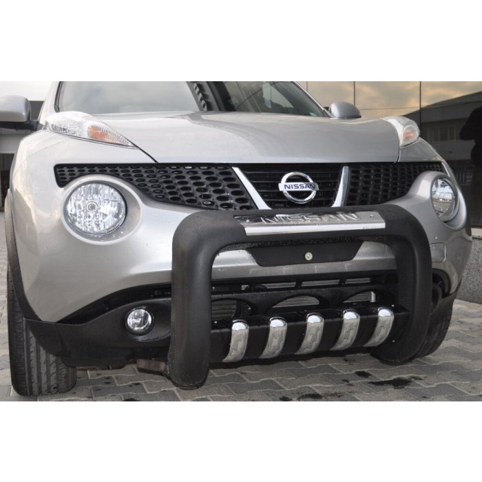 BullBar fata Nissan Juke 10-Prezent - ARP ATLAS, Negru - Chrome - imagine 5