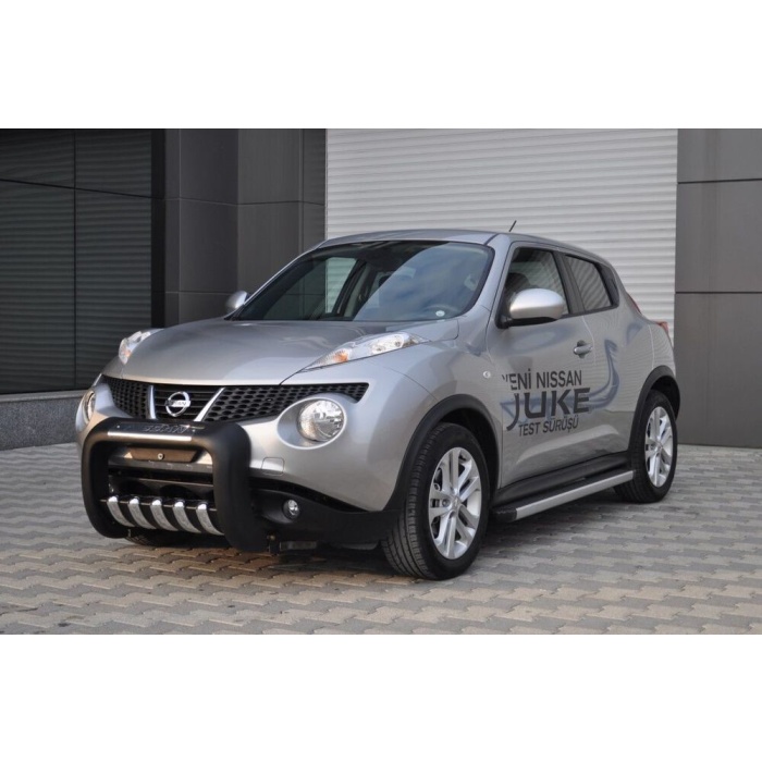 BullBar fata Nissan Juke 10-Prezent - ARP ATLAS, Negru - Chrome - imagine 12