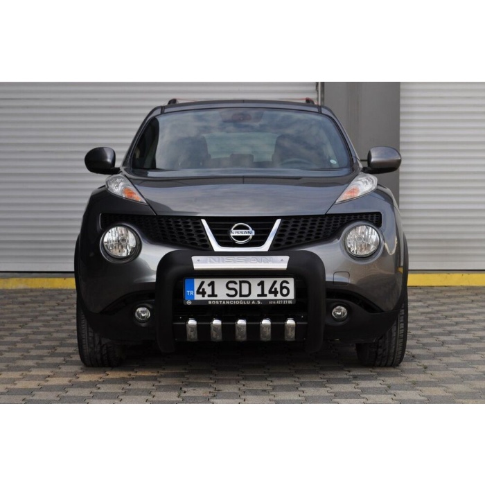 BullBar fata Nissan Juke 10-Prezent - ARP ATLAS, Negru - Chrome - imagine 9