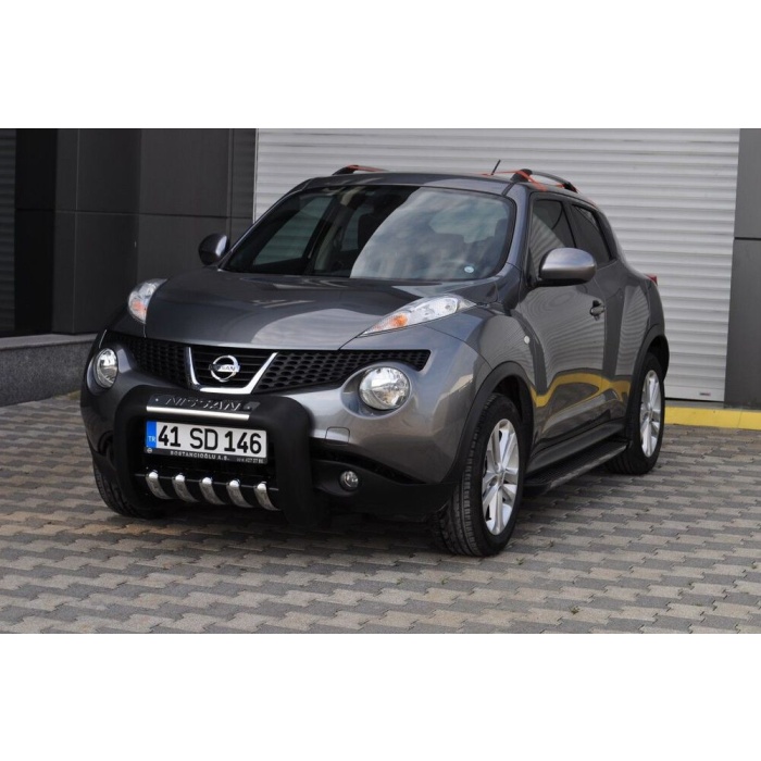 BullBar fata Nissan Juke 10-Prezent - ARP ATLAS, Negru - Chrome - imagine 8