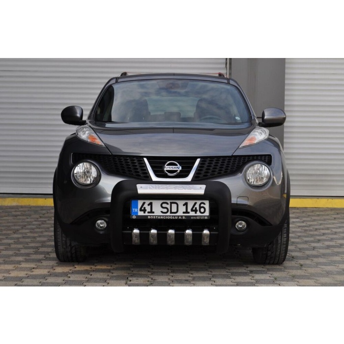 BullBar fata Nissan Juke 10-Prezent - ARP ATLAS, Negru - Chrome - imagine 4