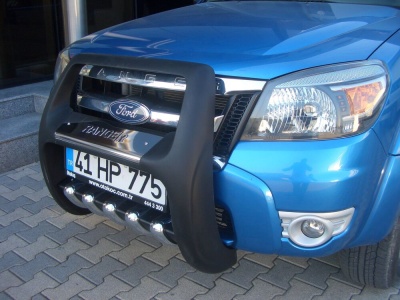 BullBar fata Ford Ranger 06-11 - ARP PASIFIC Negru - Chrome - imagine 3