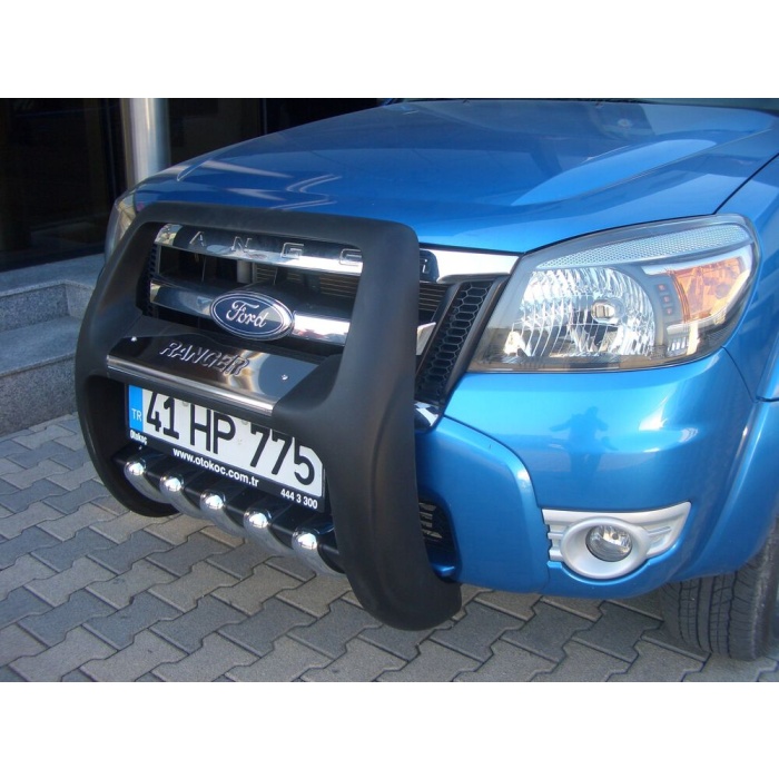 BullBar fata Ford Ranger 06-11 - ARP PASIFIC Negru - Chrome - imagine 3