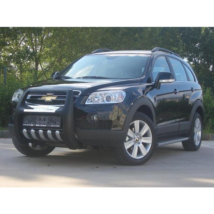 BullBar fata Chevrolet Captiva 06-11 - ARP PASIFIC Negru - Chrome - imagine 2