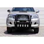 BullBar fata Toyota Hilux Vigo 12-14 - ARP TWEN,Negru - Chrome - imagine 2