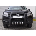 BullBar fata Volskwagen Amarok 10-15 - ARP PASIFIC Negru - Chrome - imagine 2