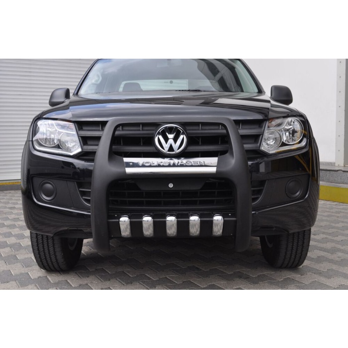 BullBar fata Volskwagen Amarok 10-15 - ARP PASIFIC Negru - Chrome - imagine 2