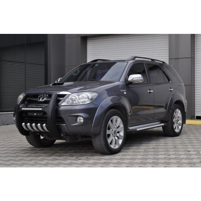 BullBar fata Toyota Fortuner 06-Prezent - ARP PASIFIC Negru - Chrome - imagine 3