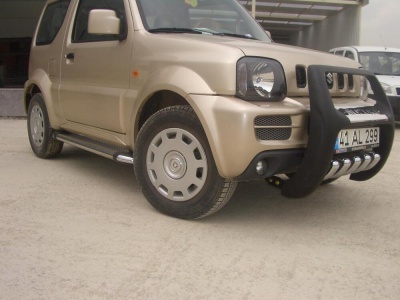 BullBar fata Suzuki Jimny 04-Prezent - ARP PASIFIC Negru - Chrome - imagine 2