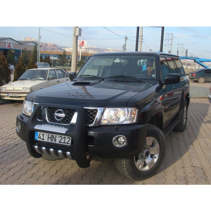 BullBar fata Nissan Patrol 01-06 - ARP PASIFIC Negru - Chrome - imagine 3