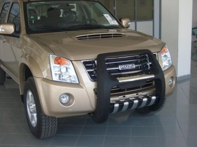 BullBar fata Isuzu DMAX 04-11 - ARP PASIFIC Negru - Chrome - imagine 3