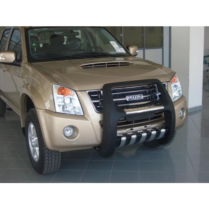 BullBar fata Isuzu DMAX 04-11 - ARP PASIFIC Negru - Chrome - imagine 3