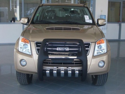 BullBar fata Isuzu DMAX 04-11 - ARP PASIFIC Negru - Chrome - imagine 2