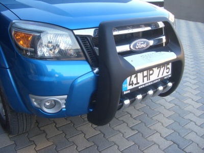 BullBar fata Ford Ranger 06-11 - ARP PASIFIC Negru - Chrome - imagine 2