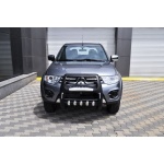 BullBar fata Mitsubishi L200 Triton 10-14 - ARP TWEN,Negru - Chrome - imagine 2