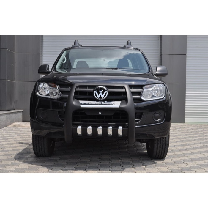 BullBar fata Volskwagen Amarok 10-15 - ARP PASIFIC Negru - Chrome - imagine 3