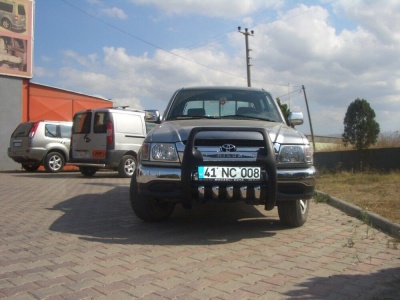 BullBar fata Toyota Hilux 96-05 - ARP PASIFIC Negru - Chrome - imagine 3