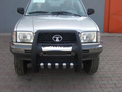 BullBar fata Tata Telcoline 02-07 - ARP PASIFIC Negru - Chrome - imagine 3