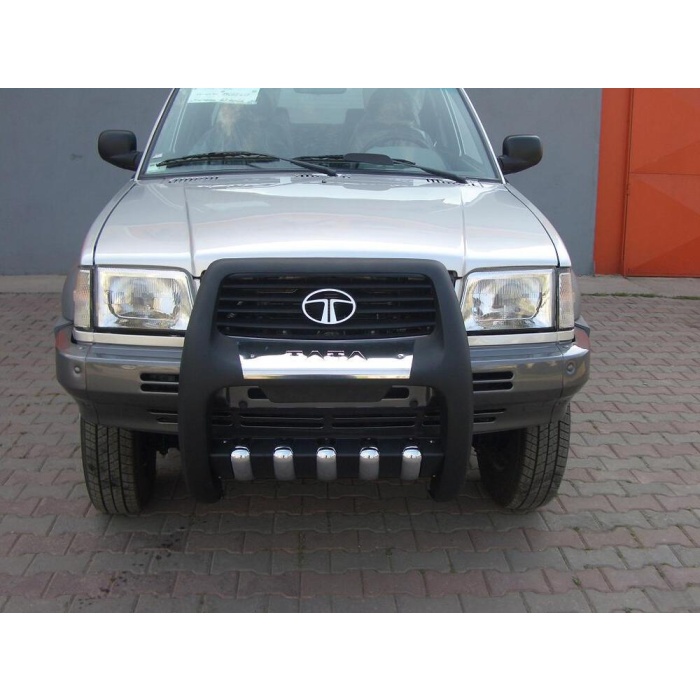 BullBar fata Tata Telcoline 02-07 - ARP PASIFIC Negru - Chrome - imagine 3