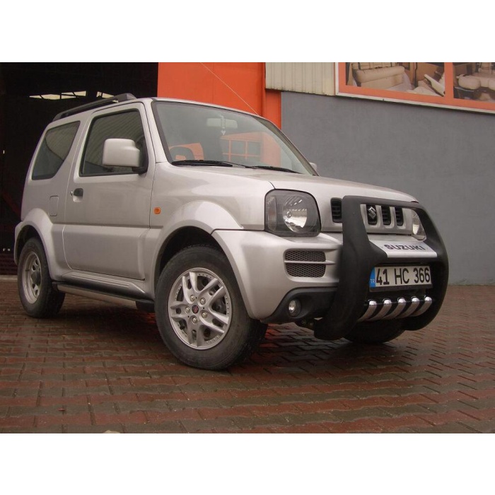 BullBar fata Suzuki Jimny 04-Prezent - ARP PASIFIC Negru - Chrome - imagine 4