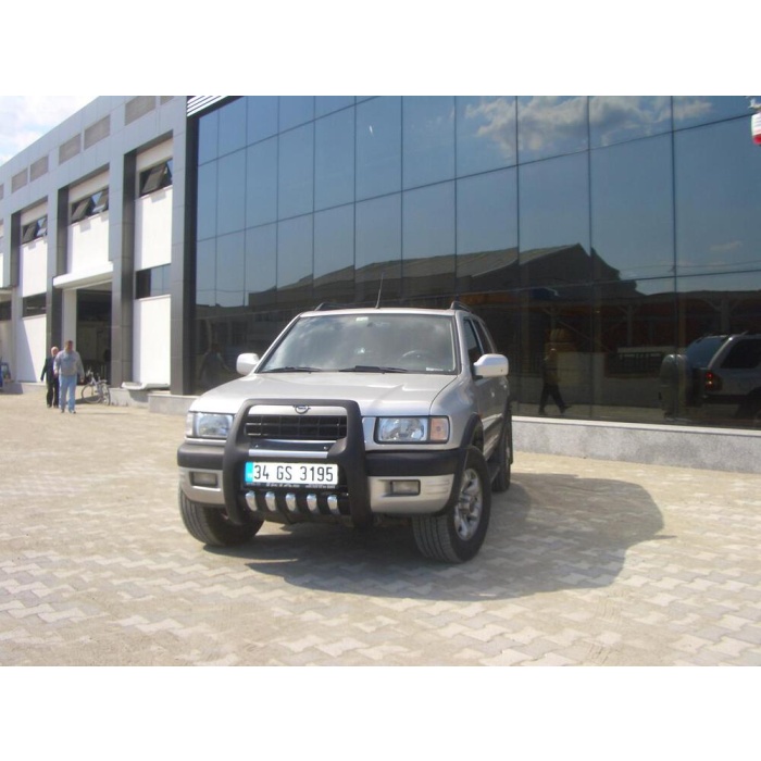 BullBar fata Opel Frontera 92-03 - ARP PASIFIC Negru - Chrome - imagine 3