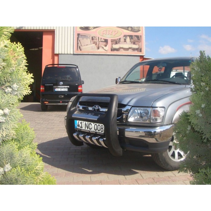 BullBar fata Toyota Hilux 96-05 - ARP PASIFIC Negru - Chrome - imagine 4