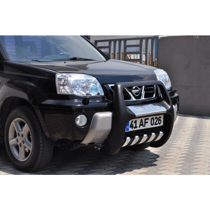 BullBar fata Nissan X-Trail 02-07 - ARP PASIFIC Negru - Chrome - imagine 2