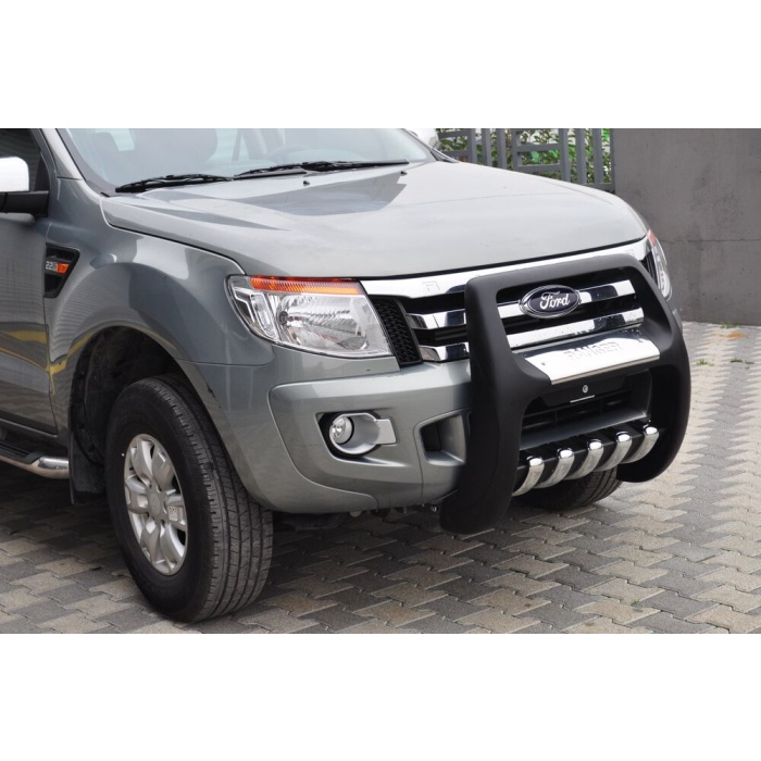 BullBar fata Ford Ranger 12-13 - ARP PASIFIC Negru - Chrome - imagine 2