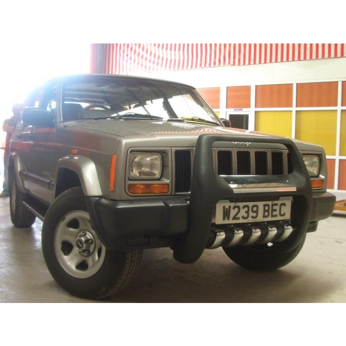 BullBar fata Jeep Grand Cherokee 95-05 - ARP PASIFIC Negru - Chrome - imagine 2