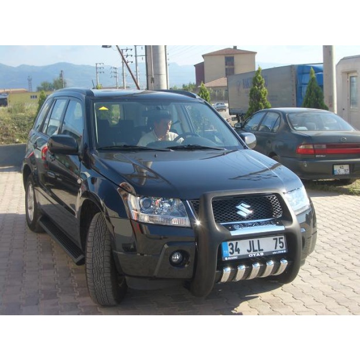 BullBar fata Suzuki Grand Vitara 5usi 06-09 - ARP PASIFIC Negru - Chrome - imagine 2
