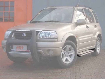 BullBar fata Suzuki Grand Vitara 04-05 - ARP PASIFIC Negru - Chrome - imagine 3