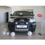 BullBar fata Toyota Hilux Vigo 10-11 - ARP ATLANTIC Negru - Chrome, proiectoare de ceata