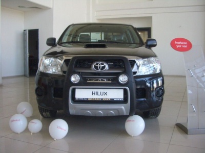 BullBar fata Toyota Hilux Vigo 10-11 - ARP ATLANTIC Negru - Chrome, proiectoare de ceata
