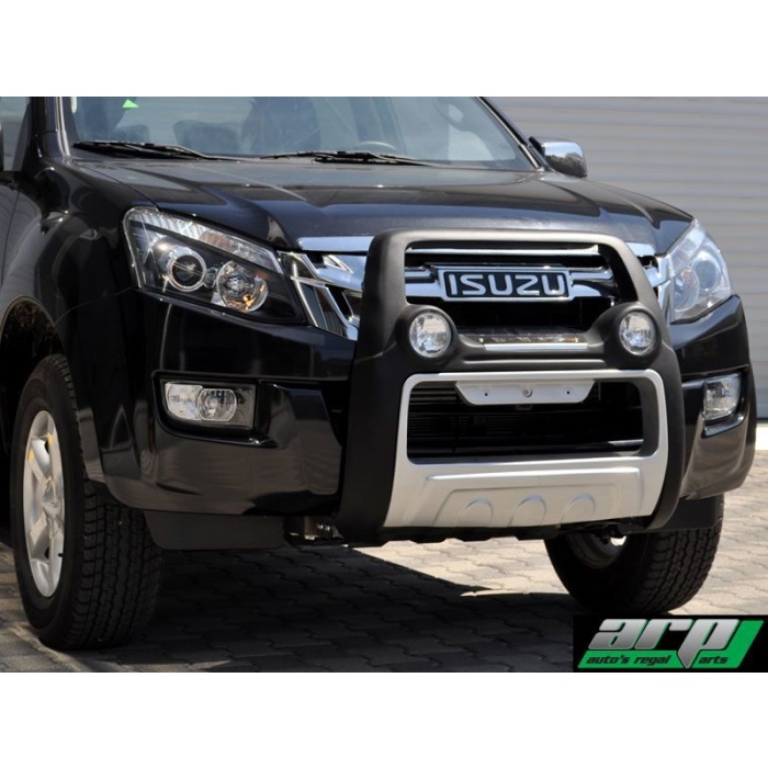 BullBar fata Isuzu D-MAX 12-Prezent - ARP ATLANTIC Negru - Chrome, proiectoare de ceata - imagine 3