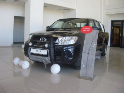 BullBar fata Toyota Hilux Vigo 10-11 - ARP ATLANTIC Negru - Chrome, proiectoare de ceata - imagine 4