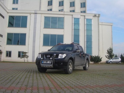 BullBar fata Nissan Navara 06-09 - ARP ATLANTIC Negru - Chrome, proiectoare de ceata - imagine 3