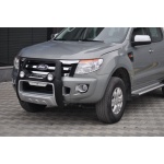 BullBar fata Ford Ranger 12-13 - ARP ATLANTIC Negru - Chrome, proiectoare de ceata - imagine 2