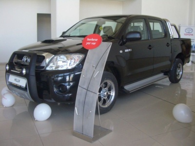 BullBar fata Toyota Hilux Vigo 10-11 - ARP ATLANTIC Negru - Chrome, proiectoare de ceata - imagine 3