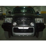 BullBar fata Tata Telcoline 02-07 - ARP ATLANTIC Negru - Chrome, proiectoare de ceata