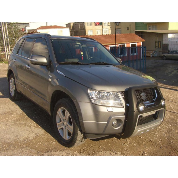 BullBar fata Suzuki Grand Vitara 5usi 06-09 - ARP ATLANTIC Negru - Chrome, proiectoare de ceata - imagine 3