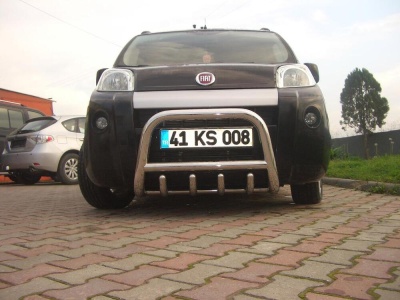 BullBar fata Fiat Fiorino 08-Prezent ┬á- ARP HERON Chrome - imagine 2