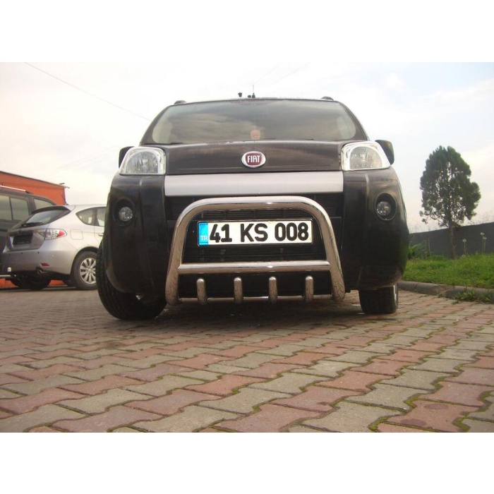 BullBar fata Fiat Fiorino 08-Prezent ┬á- ARP HERON Chrome - imagine 2