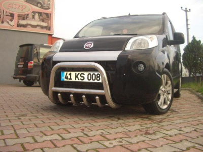BullBar fata Fiat Fiorino 08-Prezent ┬á- ARP HERON Chrome - imagine 3