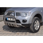 BullBar fata Mitsubishi L200 Triton 10-14 - ARP NERO, Chrome