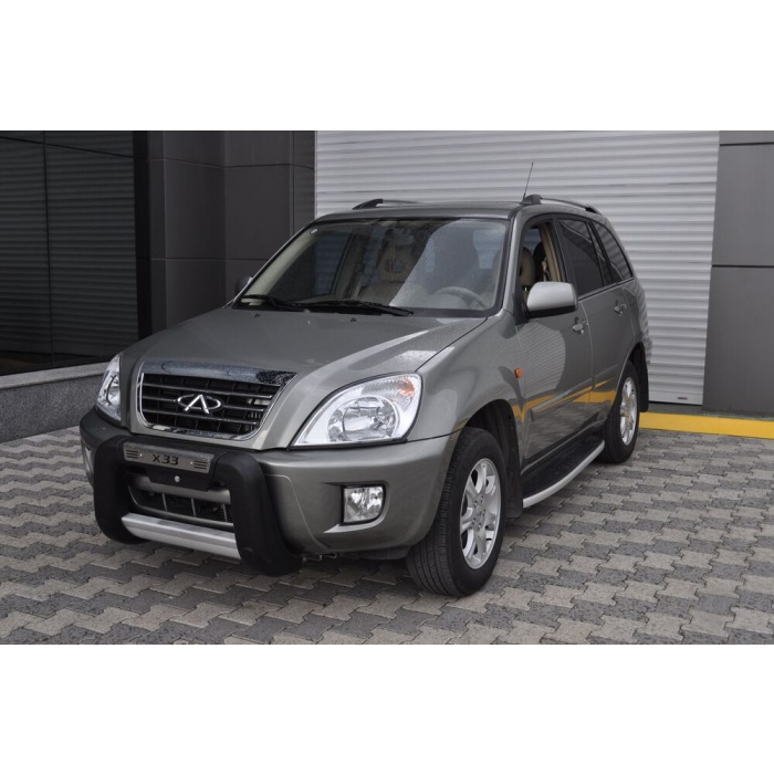 BullBar fata Chery Tiggo 08-11 ┬á- ARP WINBO, Negru - Chrome - imagine 4