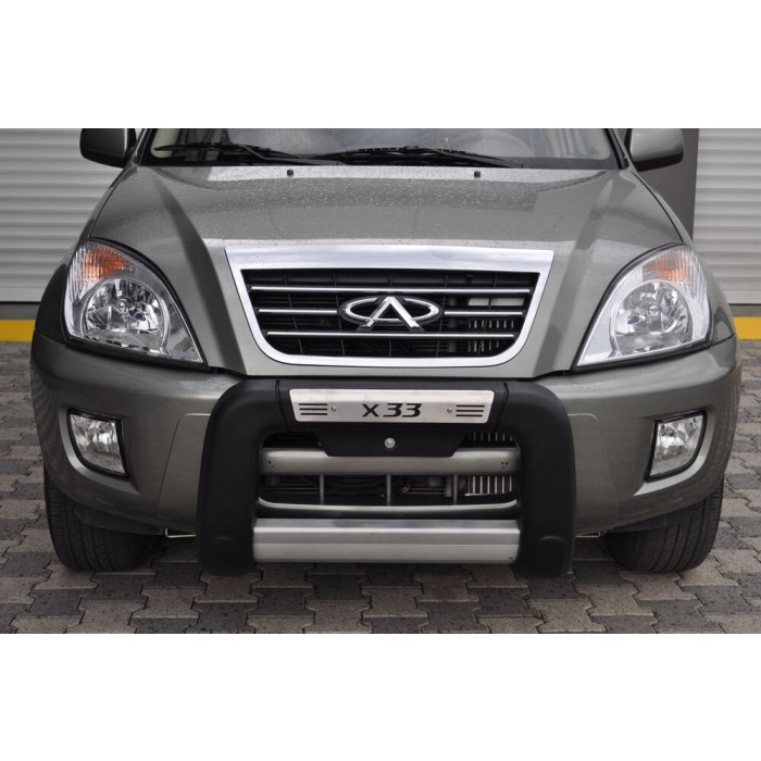 BullBar fata Chery Tiggo 08-11 ┬á- ARP WINBO, Negru - Chrome - imagine 3