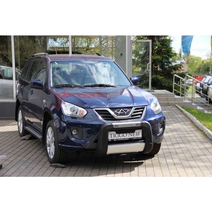 BullBar fata Chery Tiggo 12-Prezent ┬á- ARP WINBO, Negru - Chrome - imagine 3